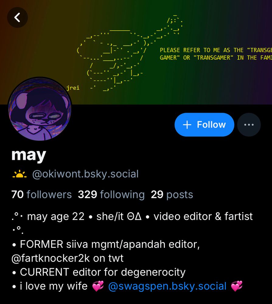 bluesky user okiwont