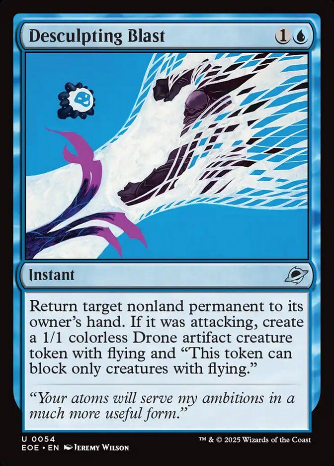 The Magic the gathering card Desculpting Blast