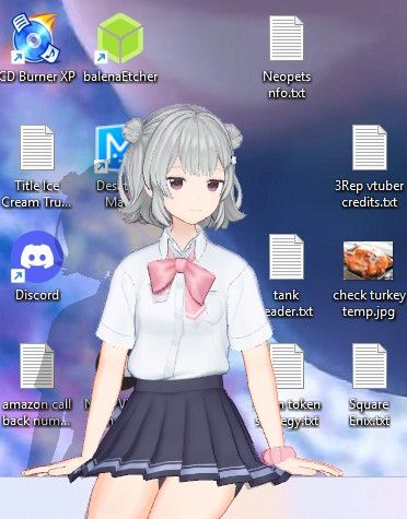 Koharu Rikka DLC for Desktop Mate app. Yeah, I bought it even though it costs $15.