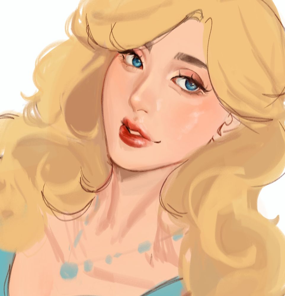 My drawing of Hayley from "Stardew Valley". 