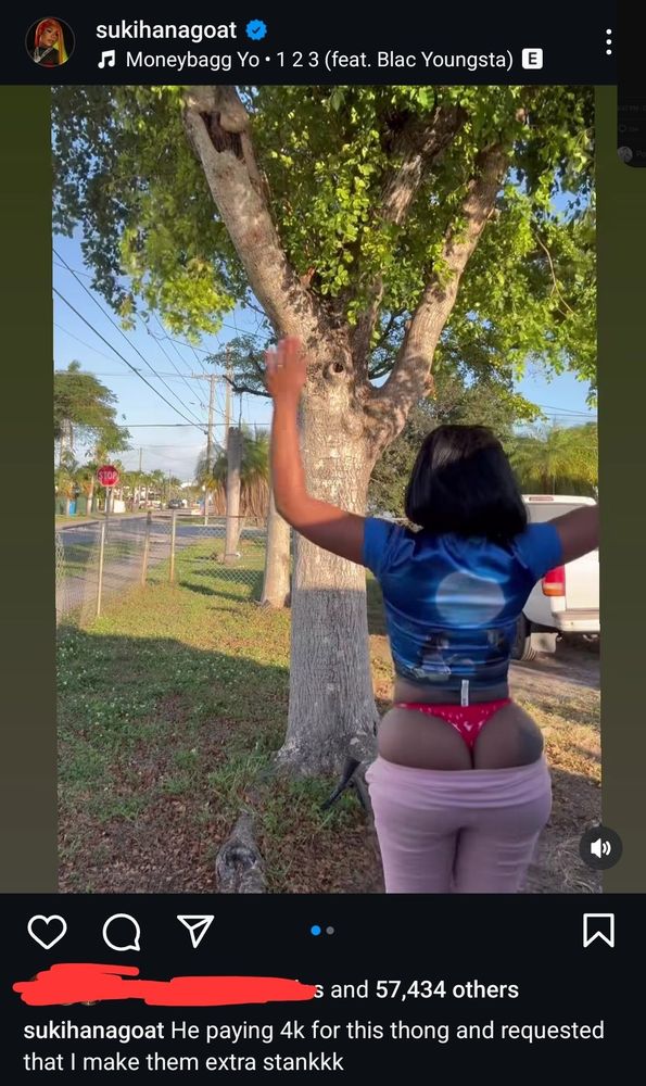 $4K for extra sweaty stank thong working out outside