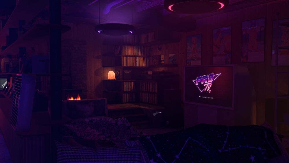 "Shoegaze Basement" pre-rework, this space was created for my friends and I to host events in, and to hang out at.