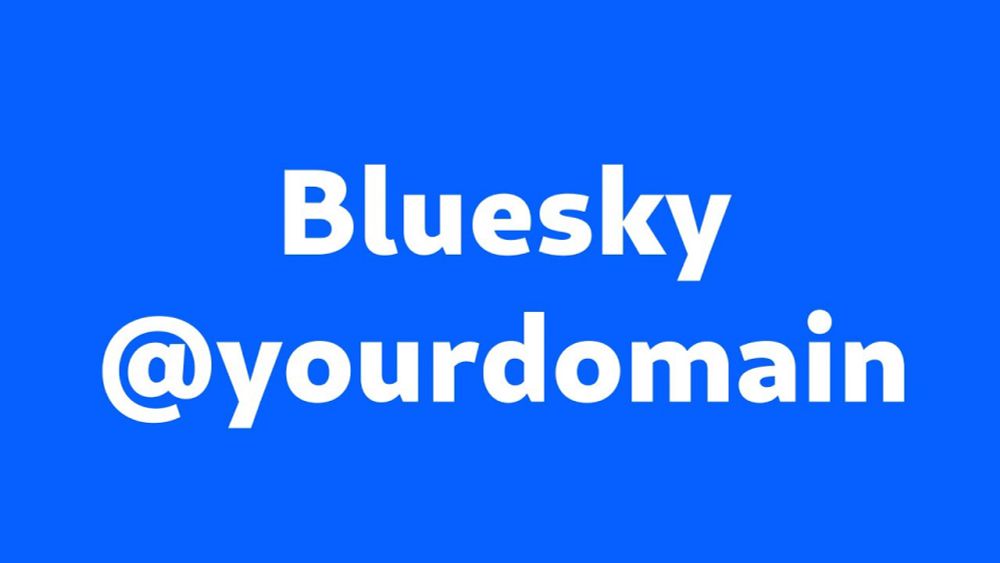 Use a custom domain as username on Bluesky