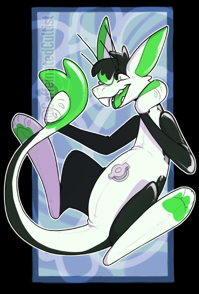 Digital art of a furry character (yinglet) transformed into a living inflatable pooltoy. Character is extremely happy and grabbing its tail admiring the new look.

Artwork by, CaffeinatedCultist 