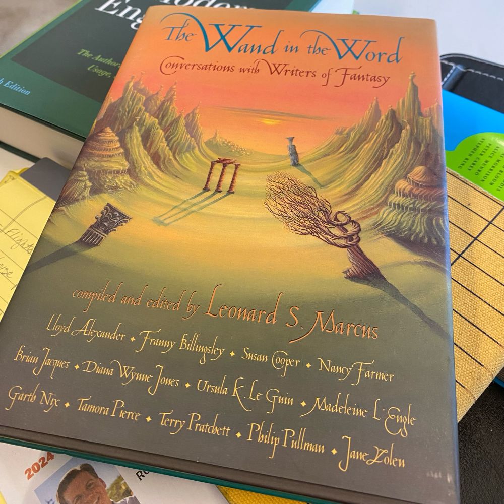 Cover of The Wand in the Word, Conversations with Writers of Fantasy, compiled by Leonard S. Marcus.