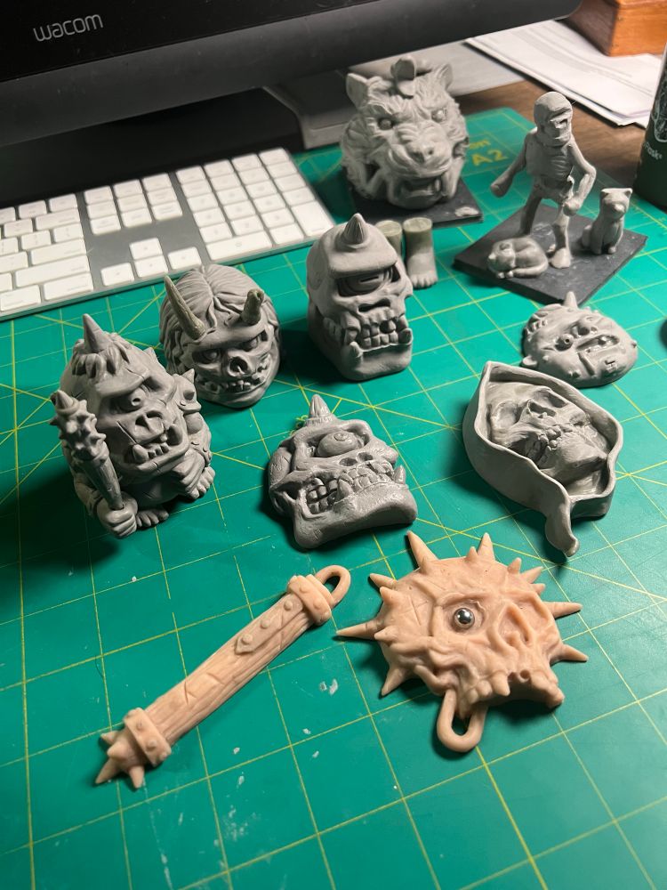 Collection of sculpey sculptures 