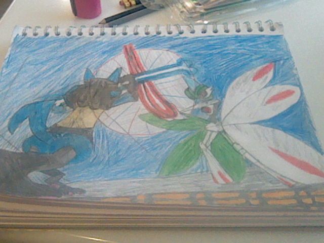 Lucario and Iron Valiant recreating Luke vs Darth Vader