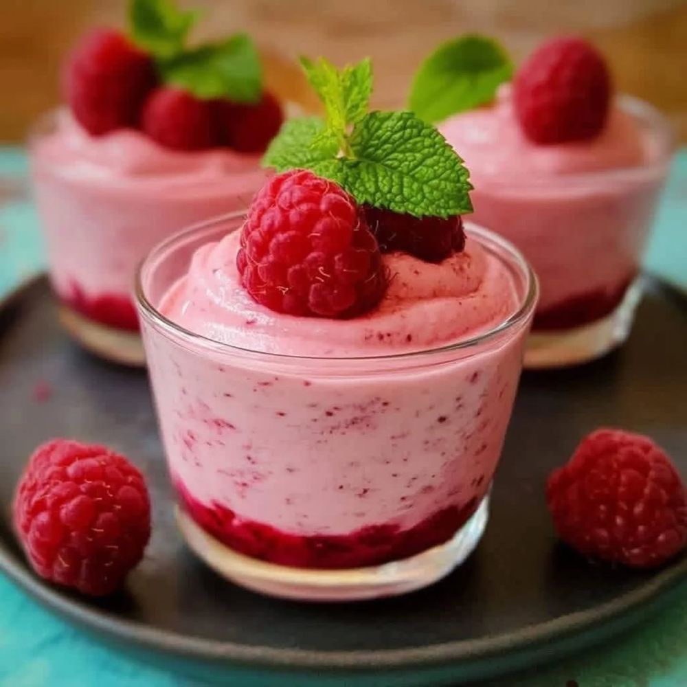 No-Bake Light Raspberry Mousse