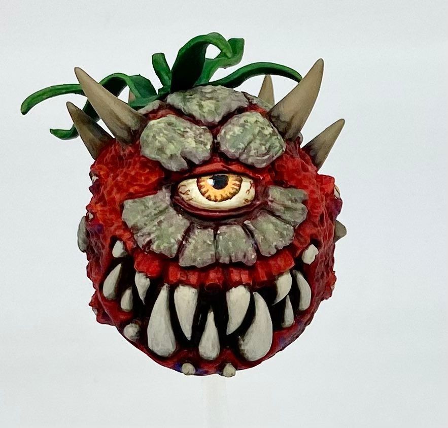 Floating beholder converted to look a little bit like an evil Tomato of Doom!