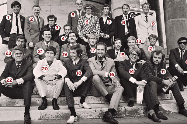 Original Radio 1 DJ line-up. Yewtree, Yewtree, Cuthbert, Dibble, Grubb.