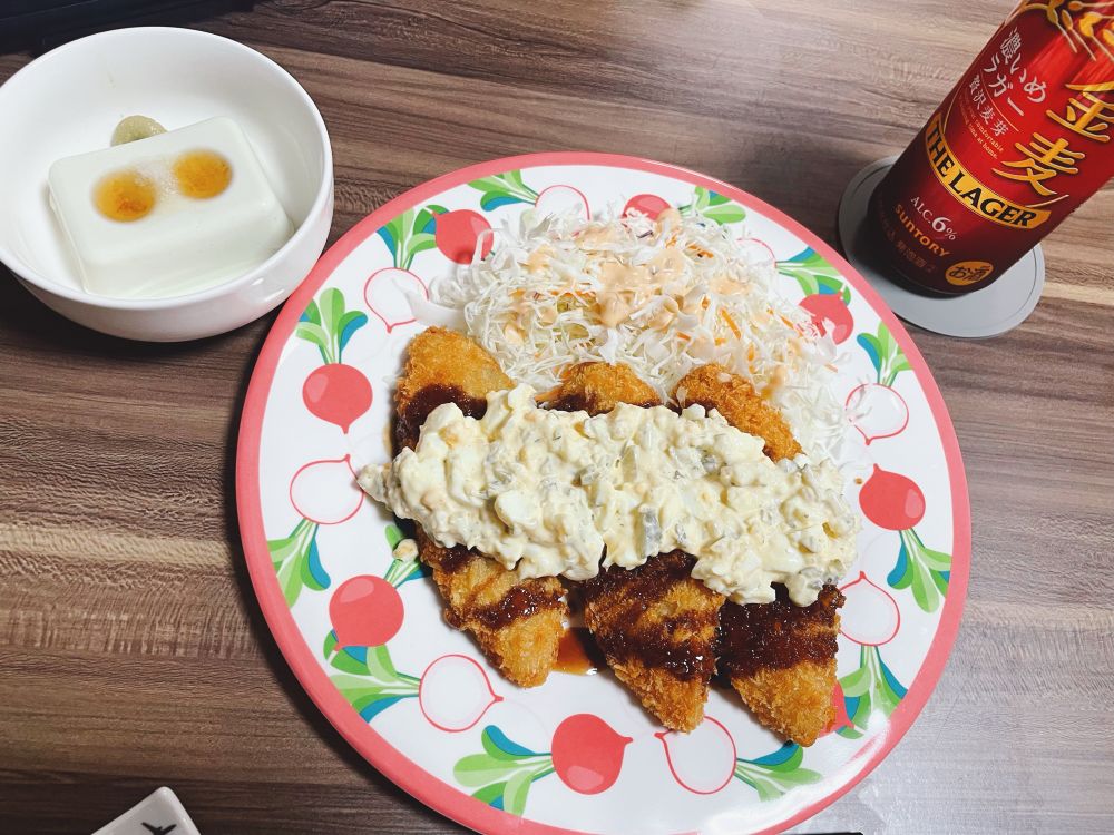 ･業スーの冷凍白身フライ
     〜タルタルソースをぶちかけて〜
･枝豆豆腐