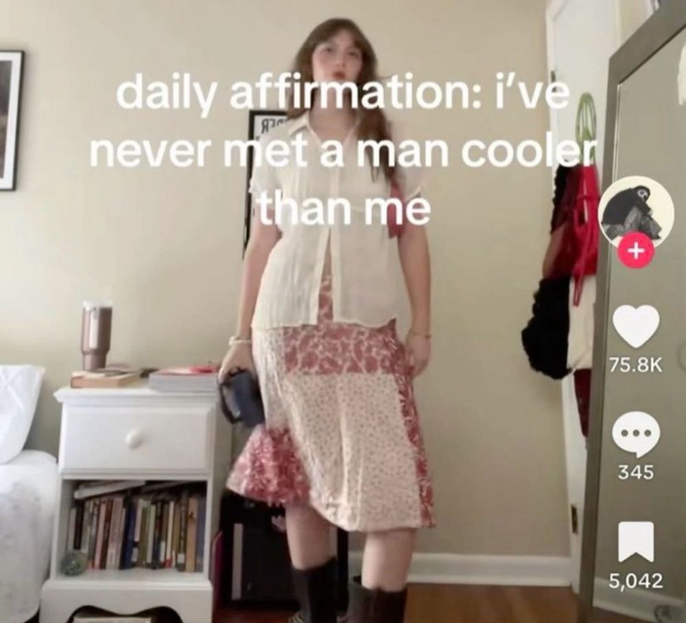 daily affirmation: ive never met a man cooler than me