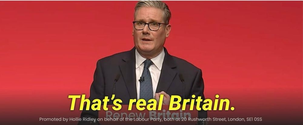 Starmer saying That's real Britain 