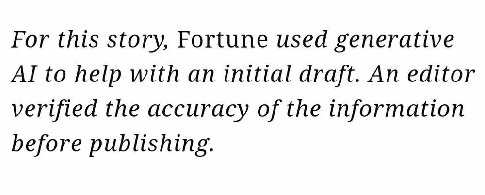For this story,  Fortune  used generative AI to help with an initial draft. An editor verified the accuracy of the information before publishing.  
