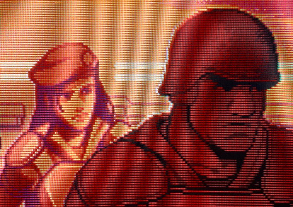 Space marines Sarah Ridley and John Marsh