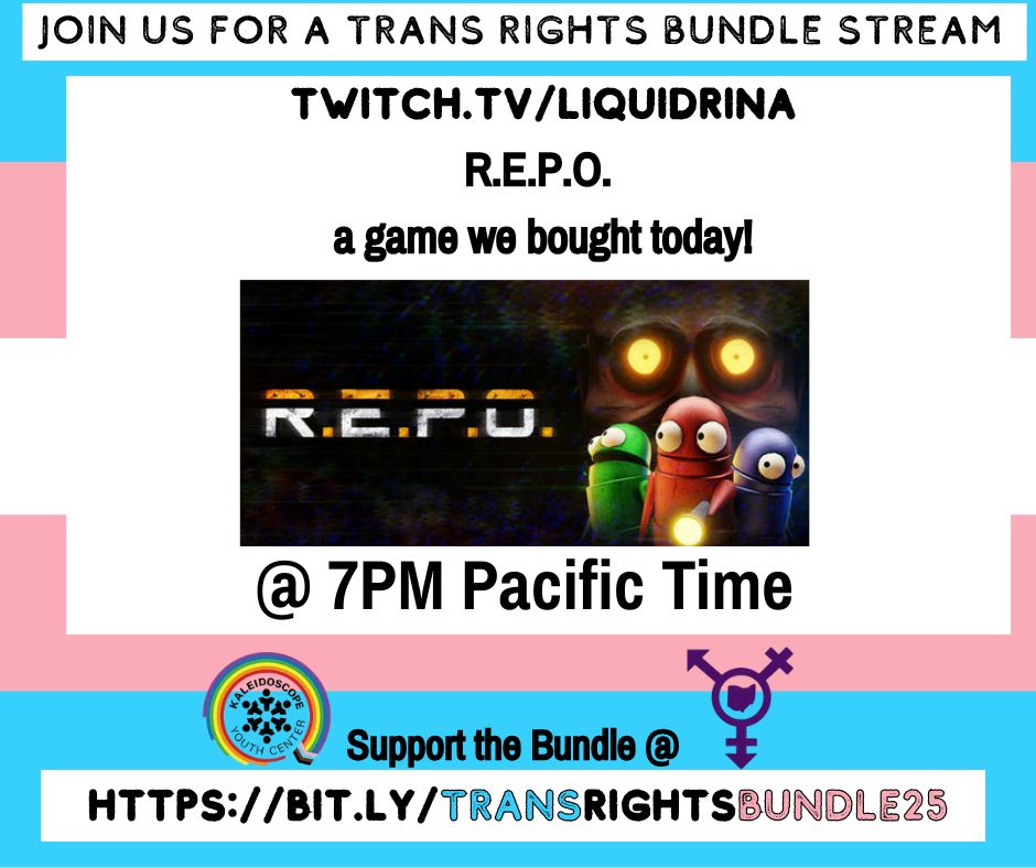 A graphic advertising a twitch stream of the game R.E.P.O. 