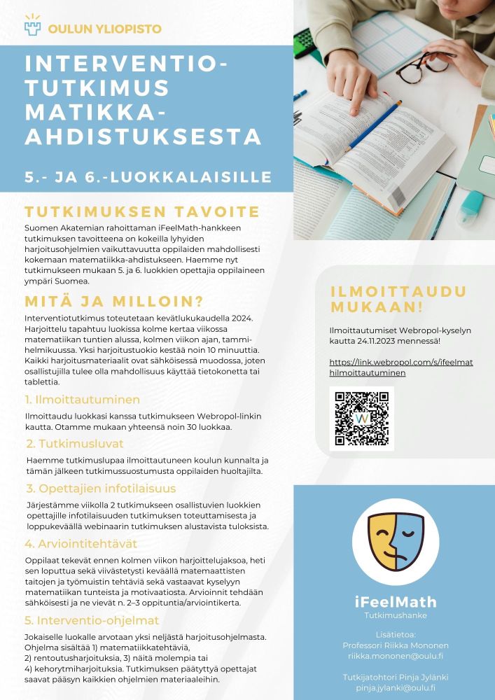 Tietoa interventiotutkimuksesta