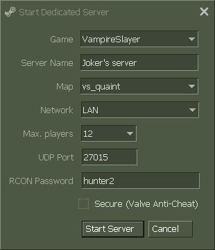 half life dedicated server ui