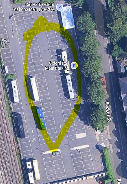 google maps screenshot of a car park
