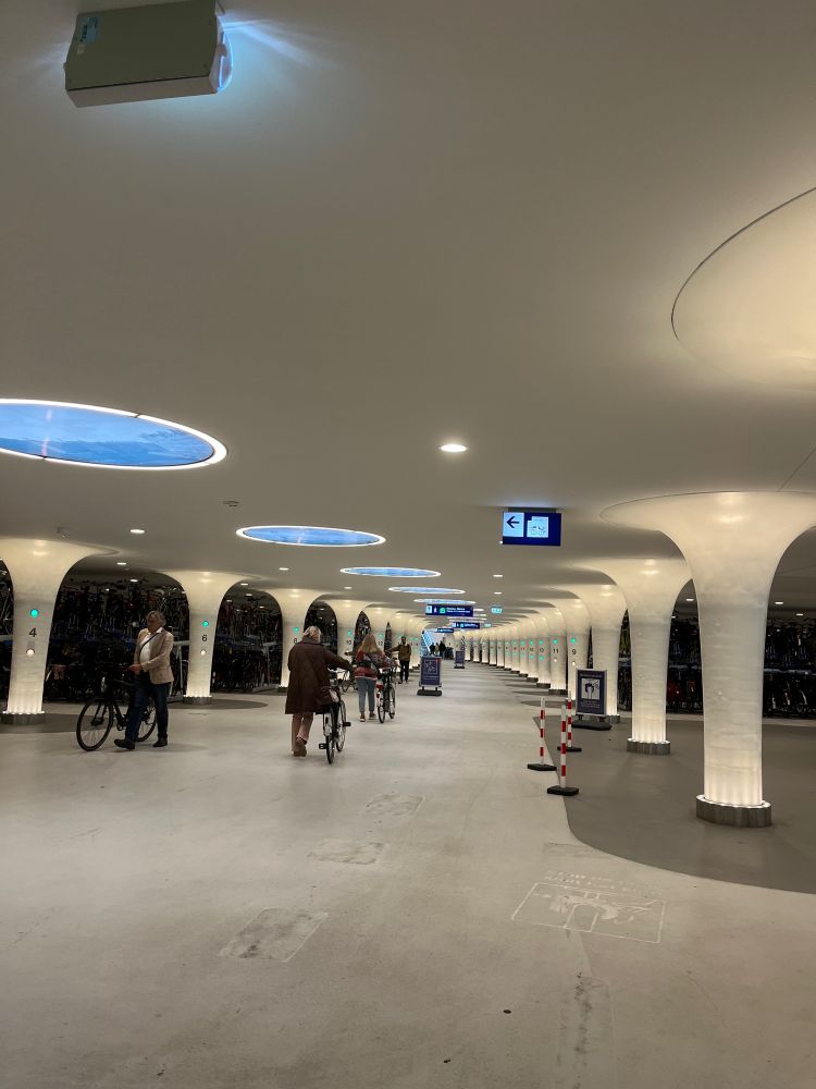 Amsterdam bike parking garage