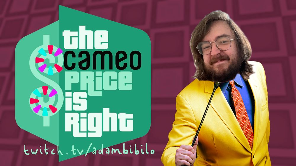 Adam looking pretty snappy as a gameshow host