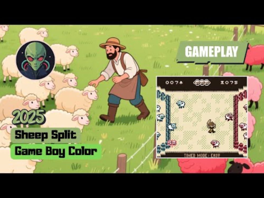 Sheep Split (Game Boy Color) (2025) BrewOtaku Quick Gameplay