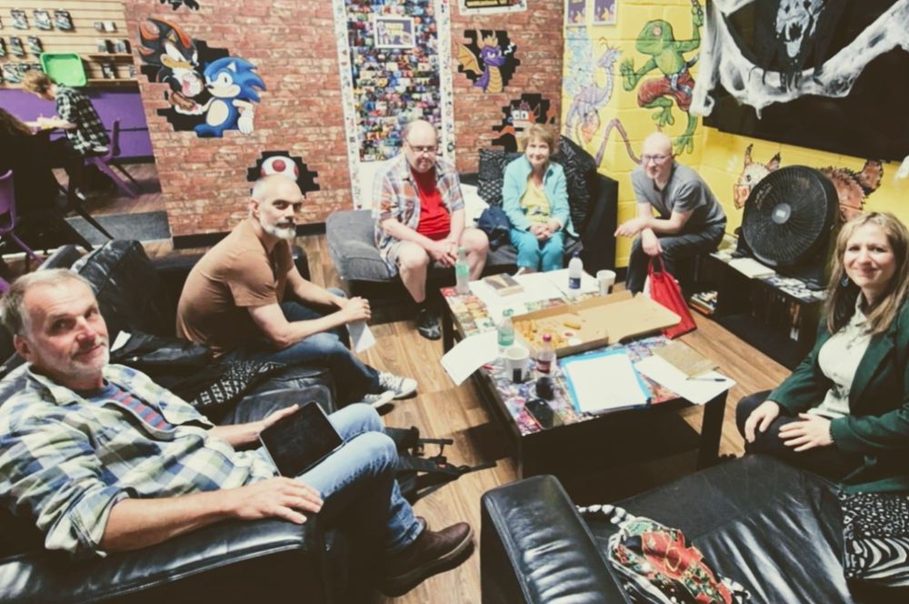 Regular readers at Harlow Stanza