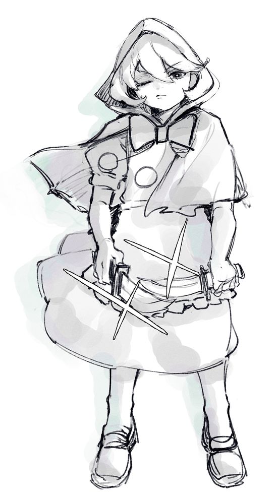 this kid is holding a pair of knives what the hell man