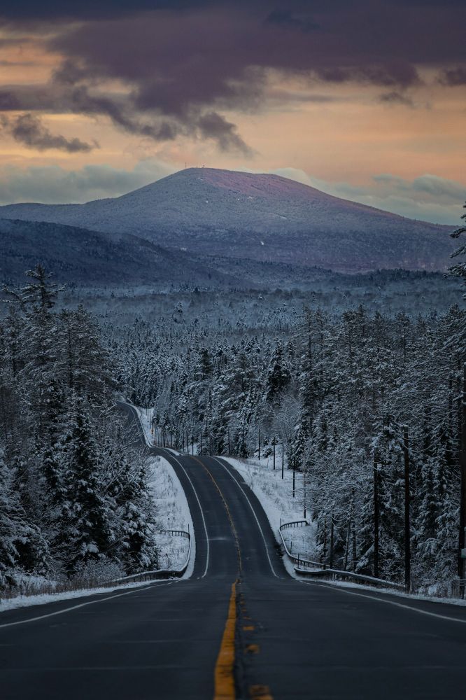 Adirondack road looking at Blue Mountain 
