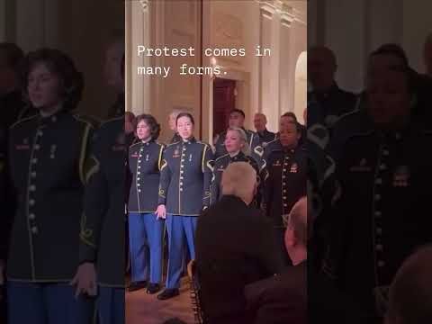 Army Chorus HUMILIATES Trump TO HIS FACE