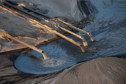 Wastewater tailing ponds or Lakes in Alberta where over
1.4 TRILLION Litres are Leaking into the Fresh Groundwater 