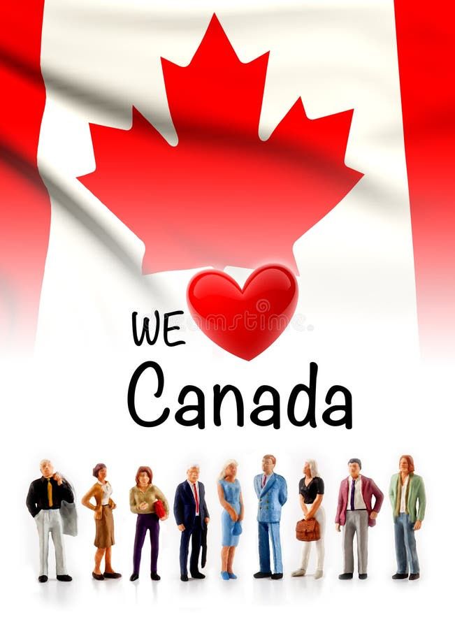 A poster with a huge Canadian flag in the background, then a small red heart in the centre with the caption we heart Canada, the heart being used for the word love other words we love Canada and below that our team of professional professionals from lawyers, doctors industrial creative designers and just good old regular folk happy Labour Day, Canada ‼️ AND remember Labour Day it's a Canadian thing 