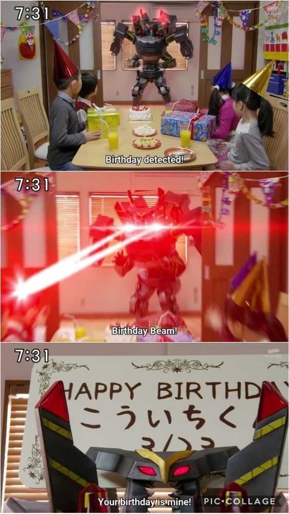Birthday detected!
Birthday Beam!
Your birthday is mine