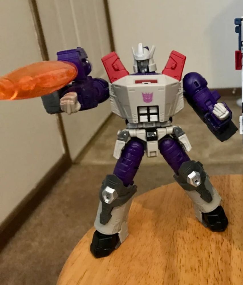 GenSelects Galvatron with minor paint touch-up to make him look closer to Marvel Comic Galvatron.