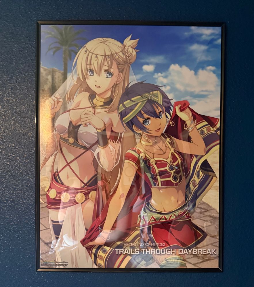 Agnès Claudel and Ferida (Feri) Al Fayed in eastern HOTSHOT print, framed on my wall