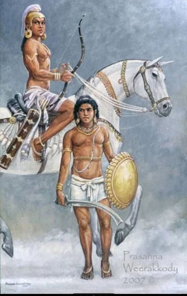 Picture of men in historically accurate Chola  Dynasty Clothing