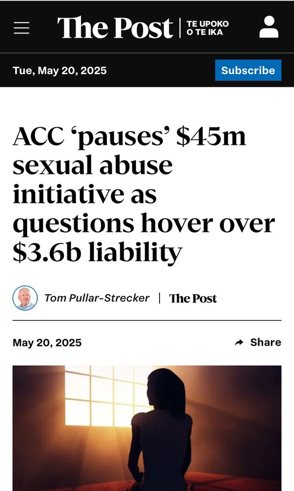 The Post headline ‘ACC ‘pauses’ $45 million sexual abuse initiative as questions hover over $3.6b liability’