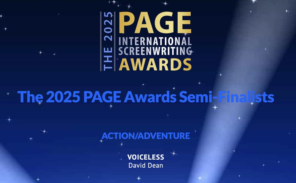 2025 Page Awards Semi-Finalist. Voiceless by David Dean.