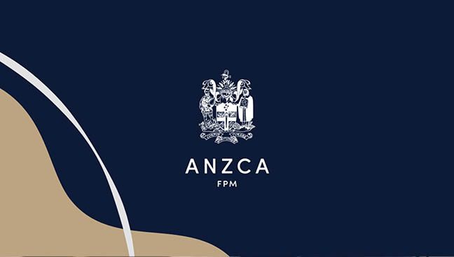Decorative image with ANZCA logo