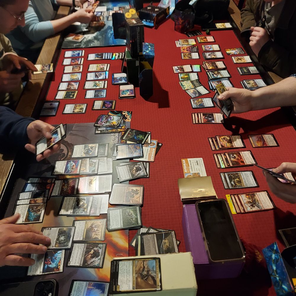 Magic the Gathering players at a prerelease