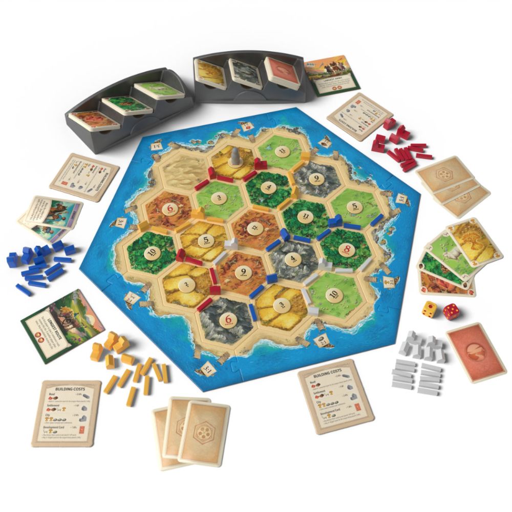 Catan the game setup example