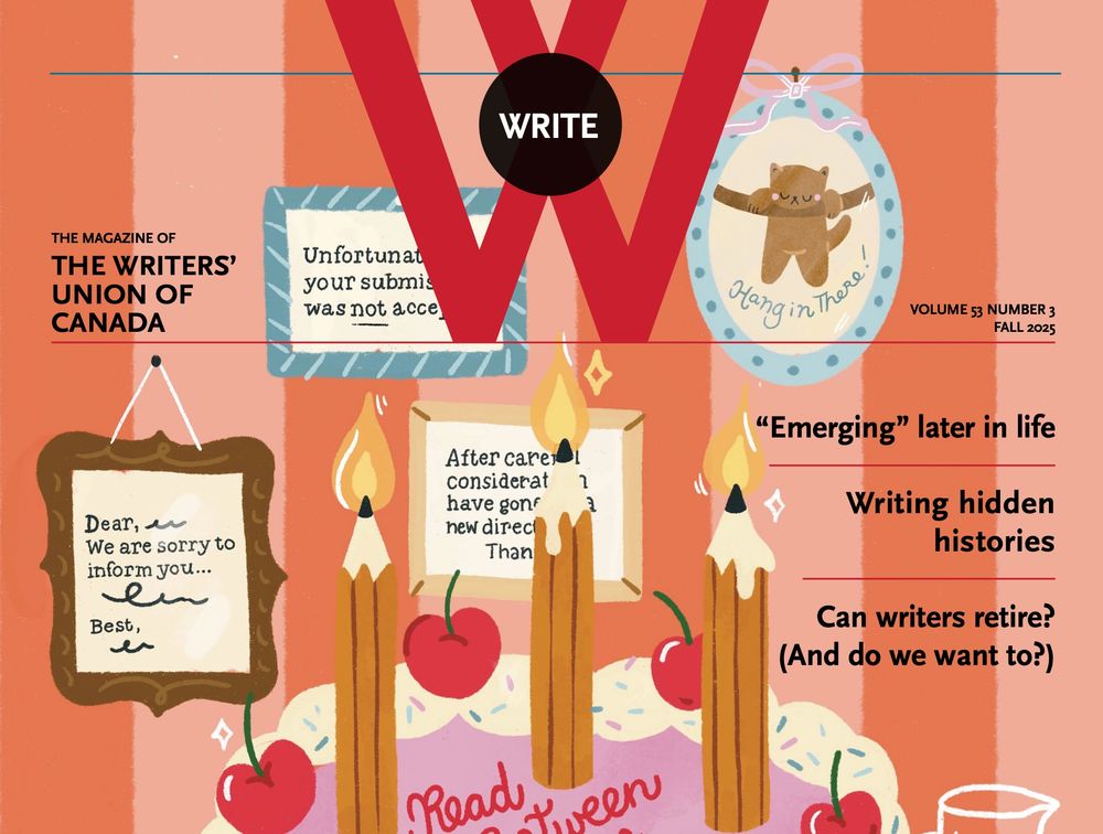 Cover of Write Magazine, no link available sadly. If you're a member though, check your copy!