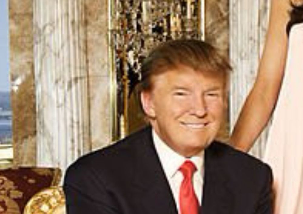 Trump, smirking bigly.