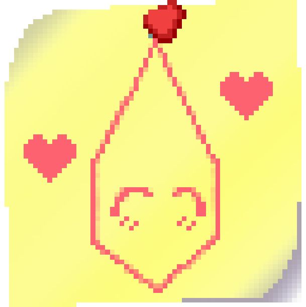 Beazley's happy expression. They are flushing a little and there are two hearts around them.