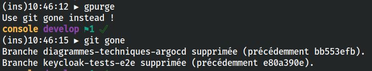 "$ gpurge
Use git gone instead !"