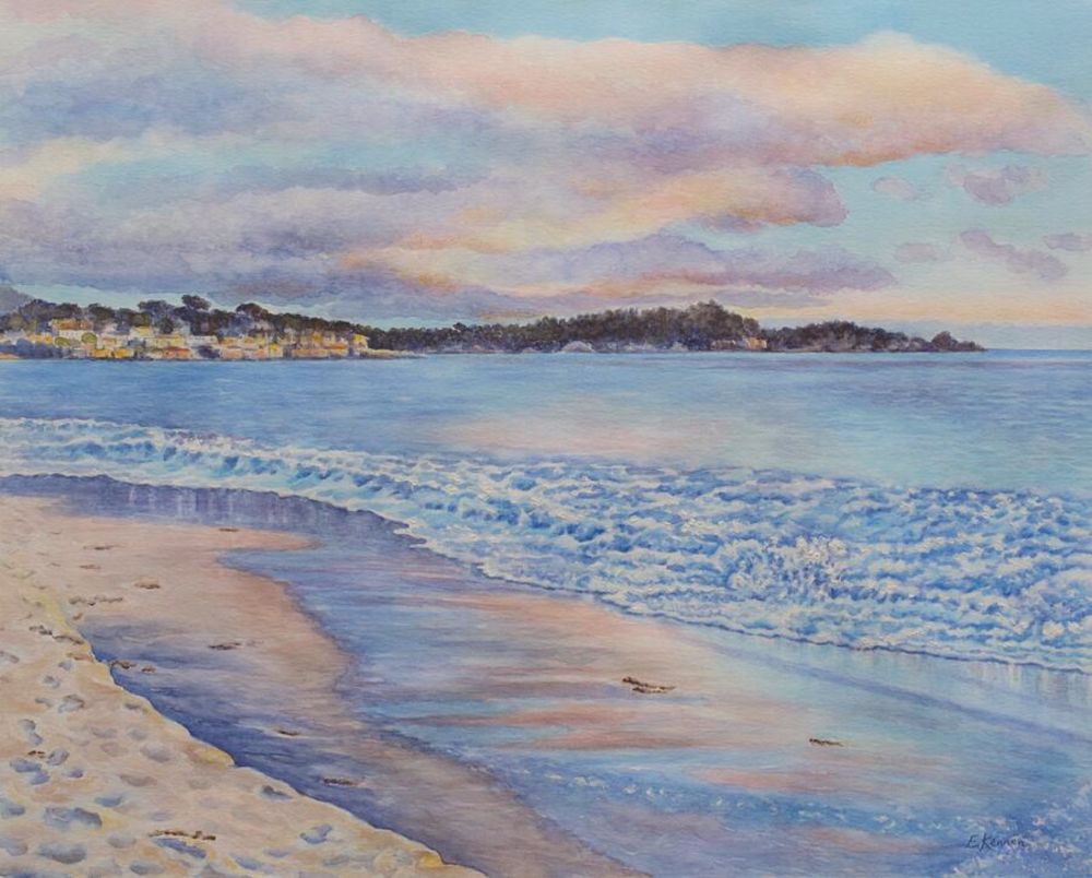 Carmel Beach Sunset  by Elizabeth Kennen
