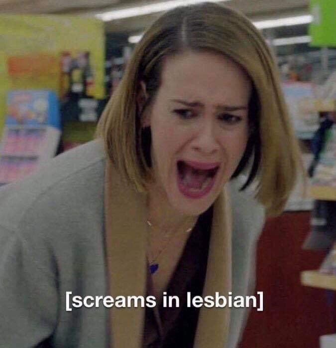 screams in lesbian meme