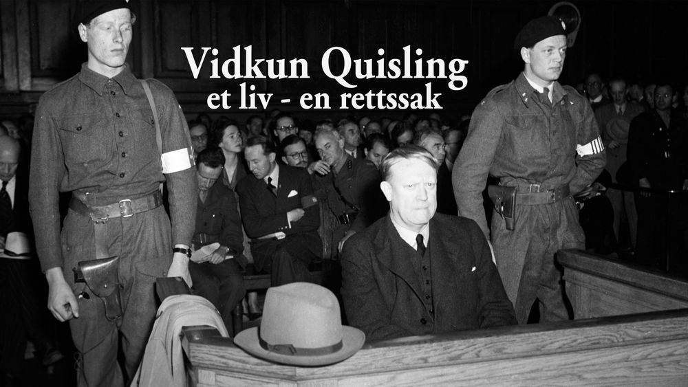 Vidkun Quisling, photographed at his trial.