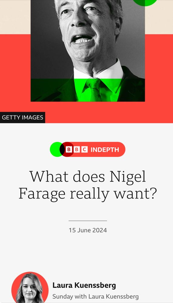“ What does Nigel Farage really want?”

15 June 2024

Laura Kuenssberg