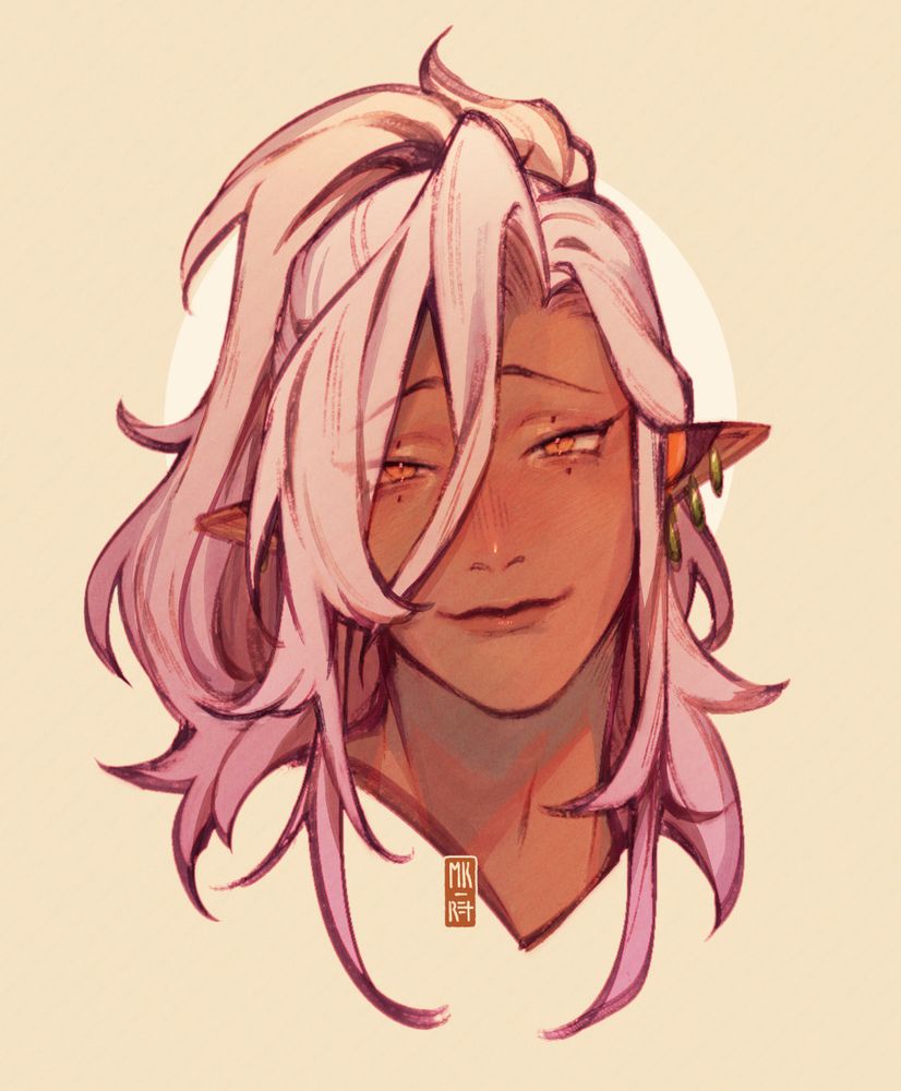 Art of OP's Fields of Mistria character, front-facing.